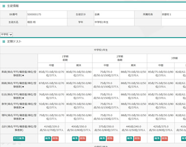 生徒情報一括管理機能